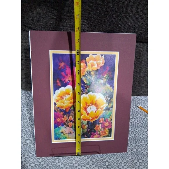 Vintage Floral Giclee Signed Numbered, "Power Play" Vikki Reed, COA - Picture 5 of 6